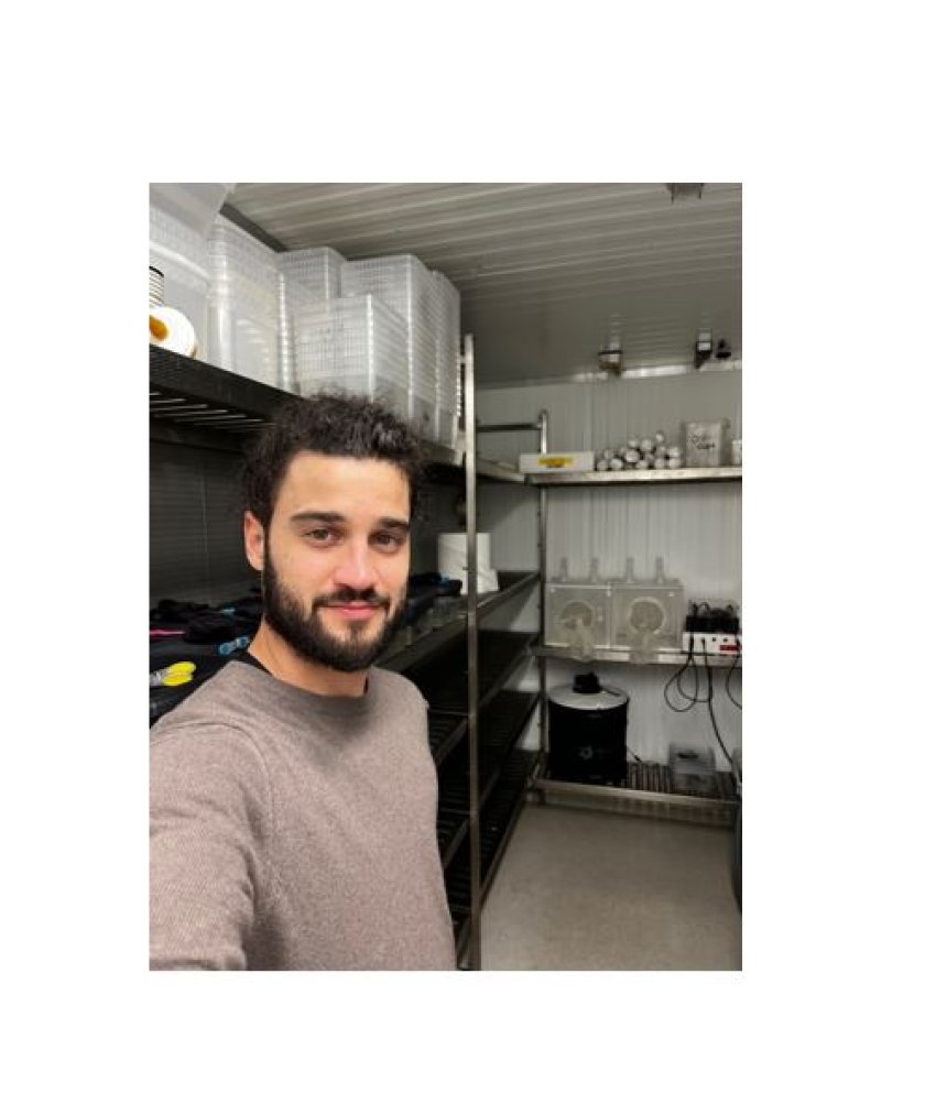 Alessandro Roman in the Mosquito lab